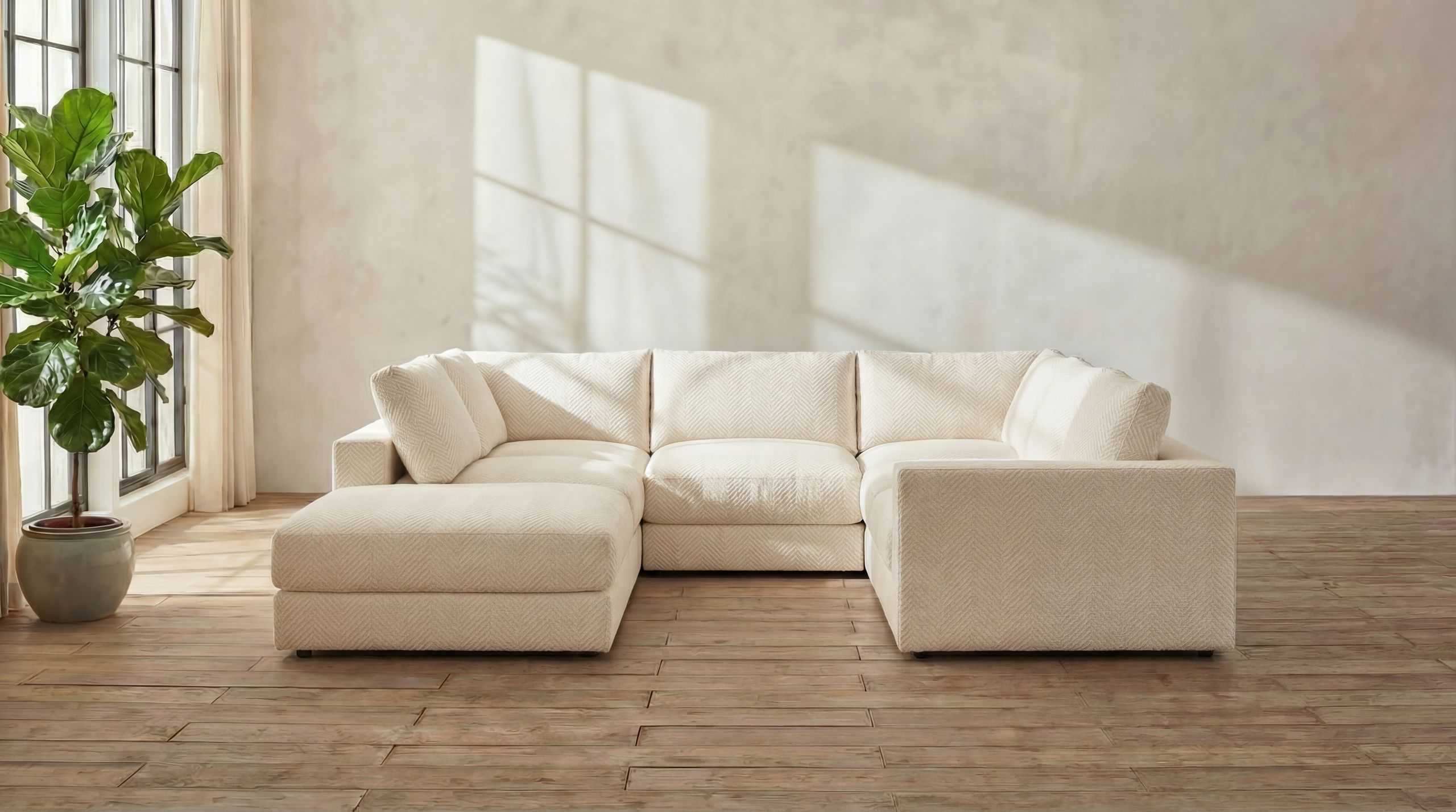 Landon Modular 7 Seater Open End U Sectional furniture gallery 1