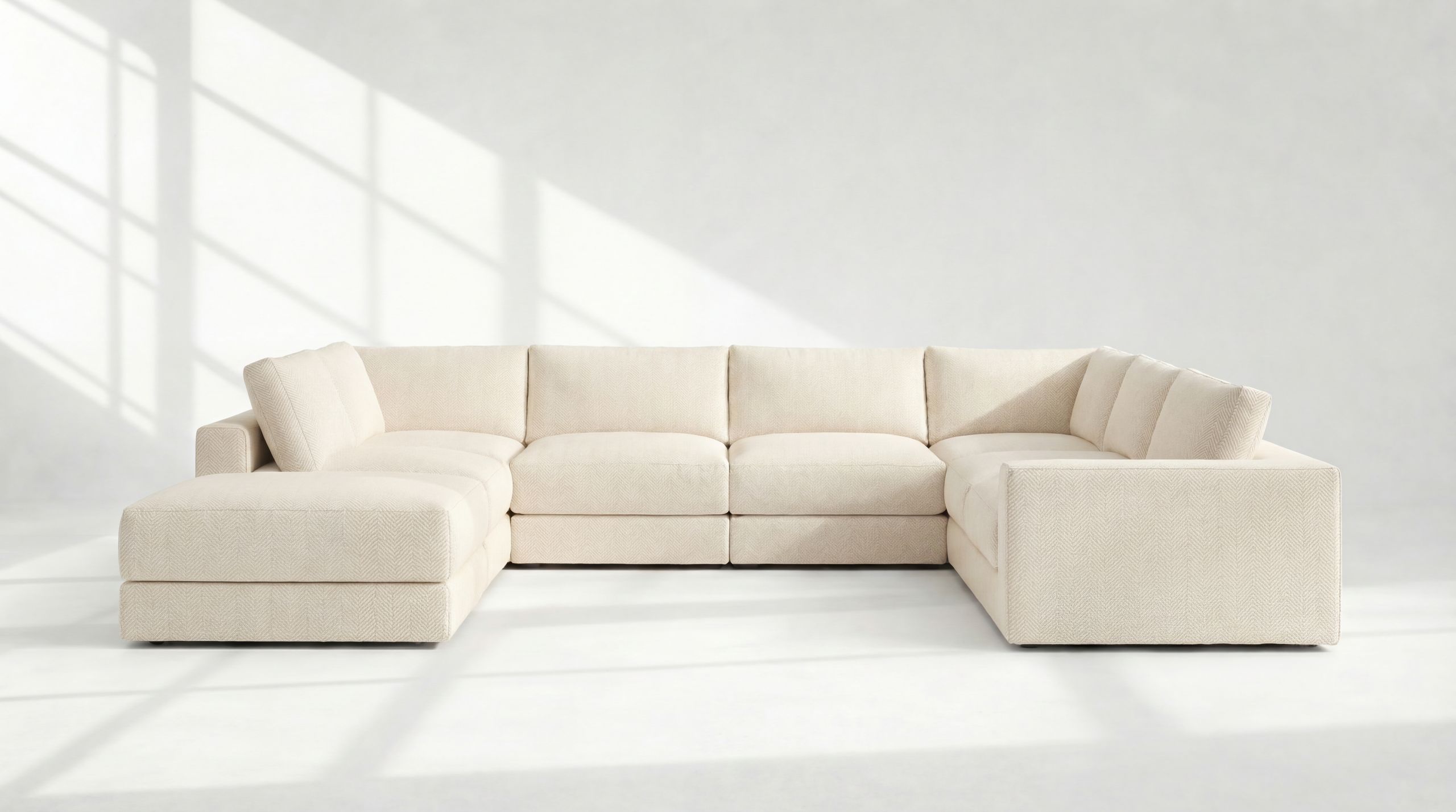 Landon Modular 8 Seater Open End U Sectional no legs 2