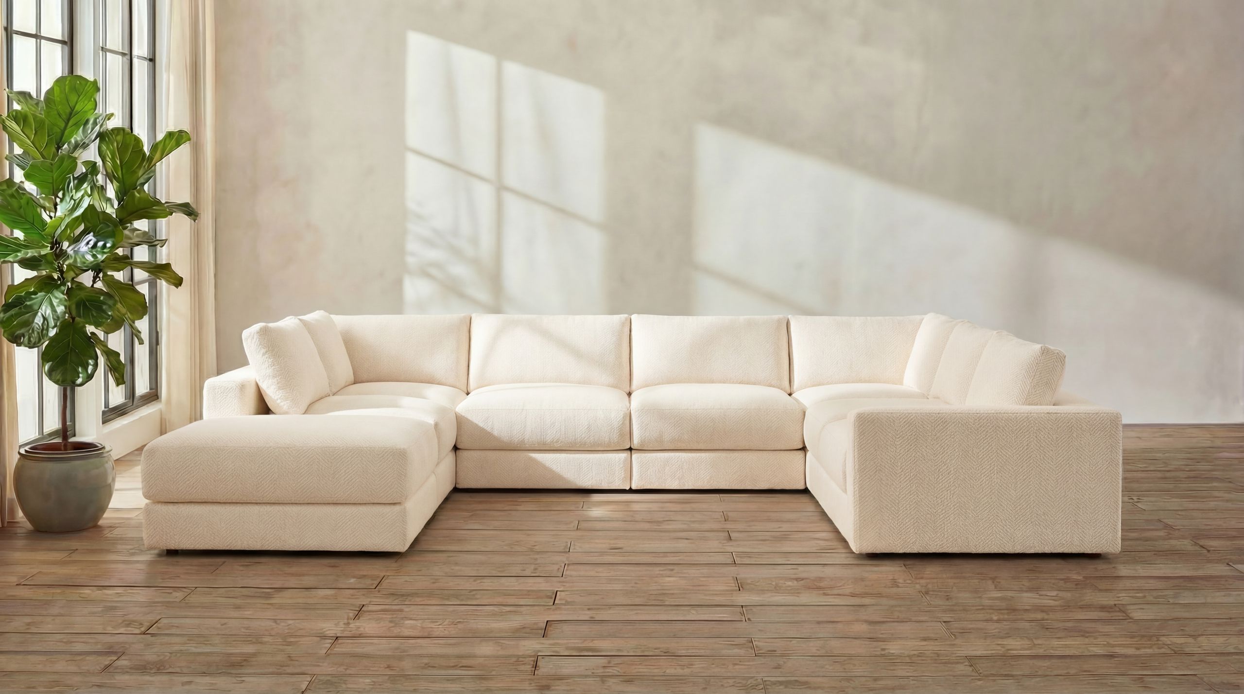 Landon Modular 8 Seater Open End U Sectional furniture gallery 1