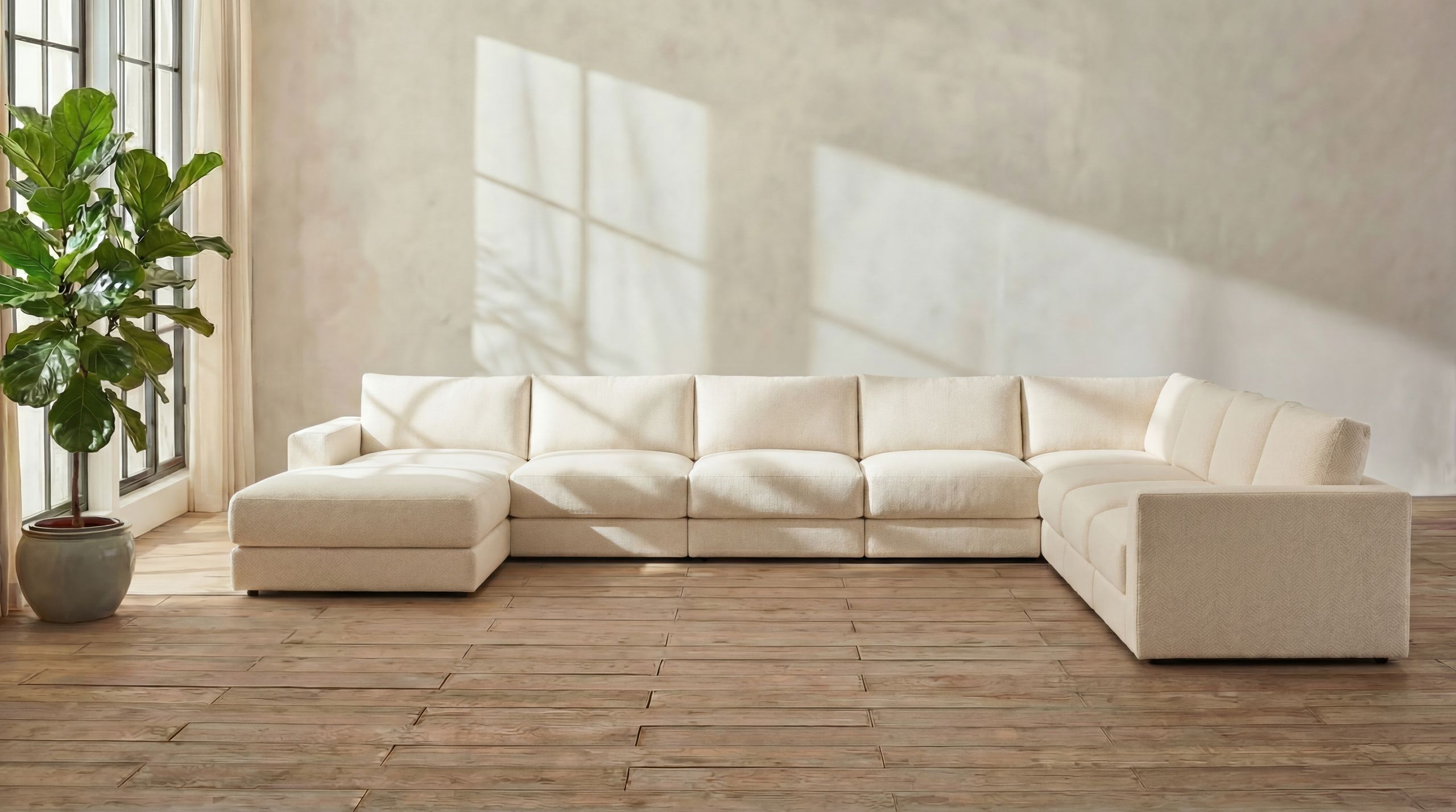 Landon Modular 9 Seater Open End U Sectional 2 furniture gallery 1