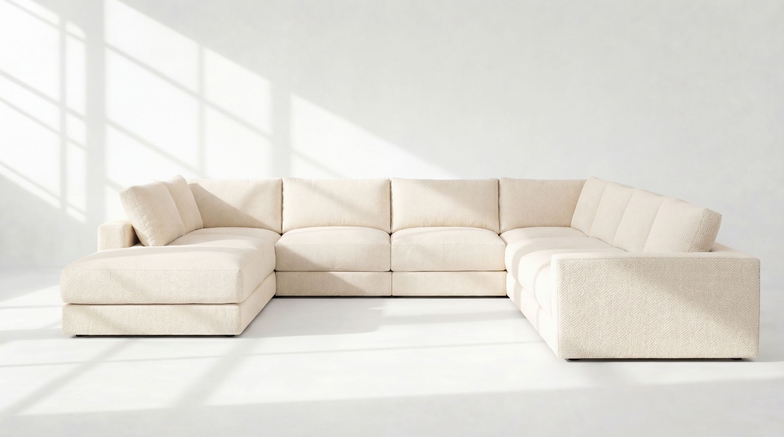 Landon Modular 9 Seater Open End U Sectional no legs 2