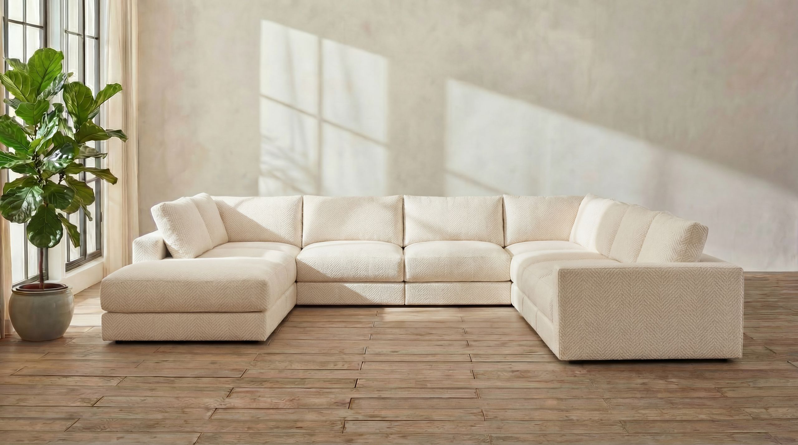 Landon Modular 9 Seater Open End U Sectional furniture gallery 1