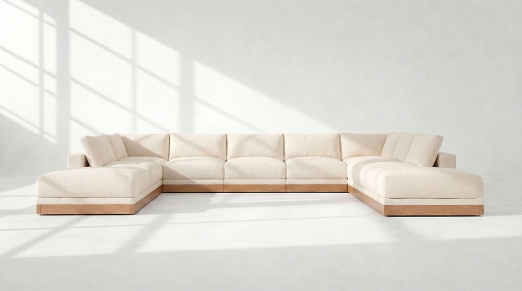 Landon Modular 10 Seater Open Ends U Sectional