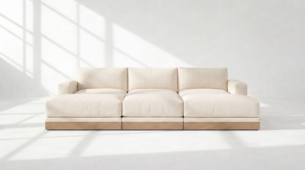 Landon Modular 3 Seater Daybed Sofa Sectional