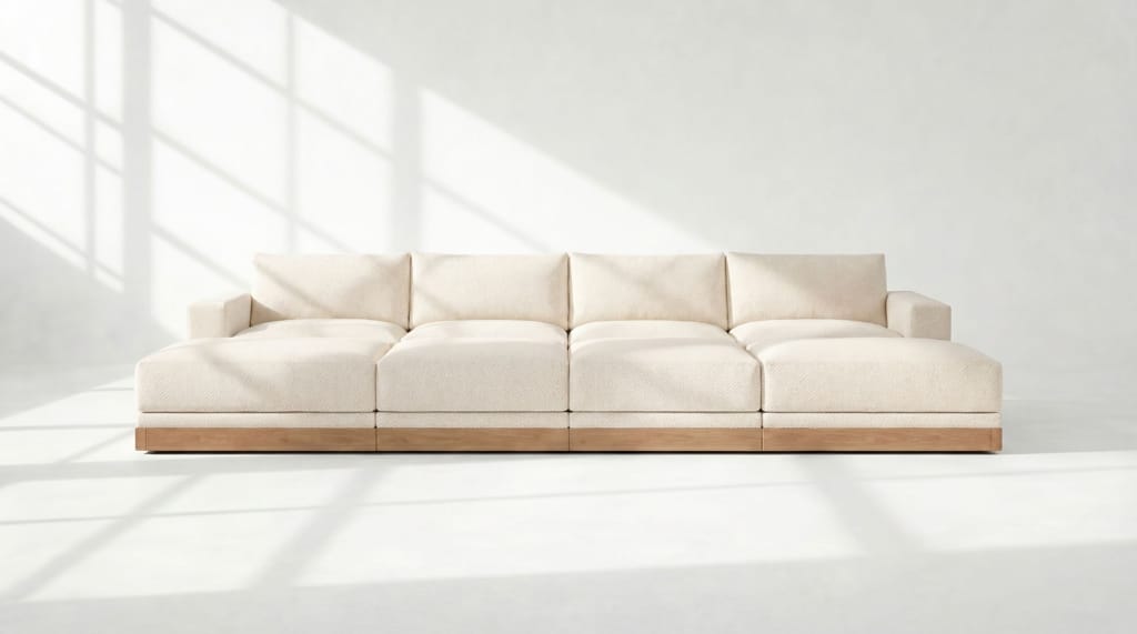 Landon Modular 4 Seater Daybed Sofa Sectional