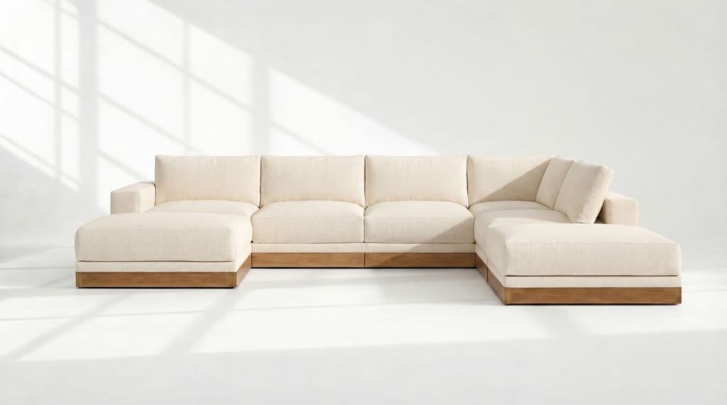 Landon Modular 7 Seater Open Ends U Sectional