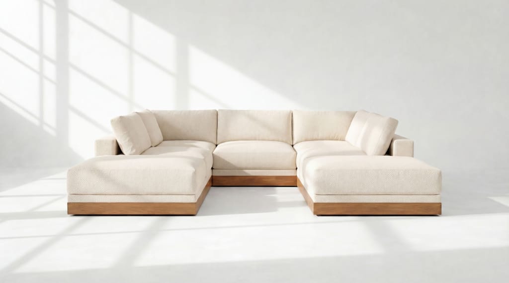 Landon Modular 7 Seater Open Ends U Sectional