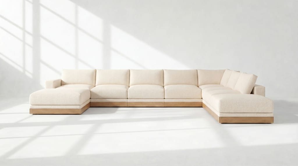 Landon Modular 9 Seater Open Ends U Sectional