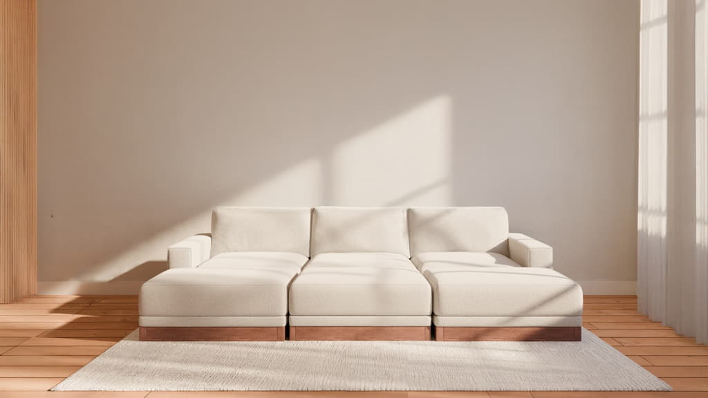 Landon Modular 3 Seater Daybed Sofa Sectional