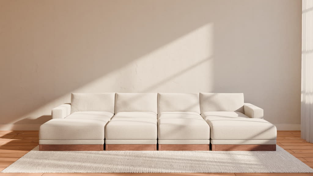 Landon Modular 4 Seater Daybed Sofa Sectional