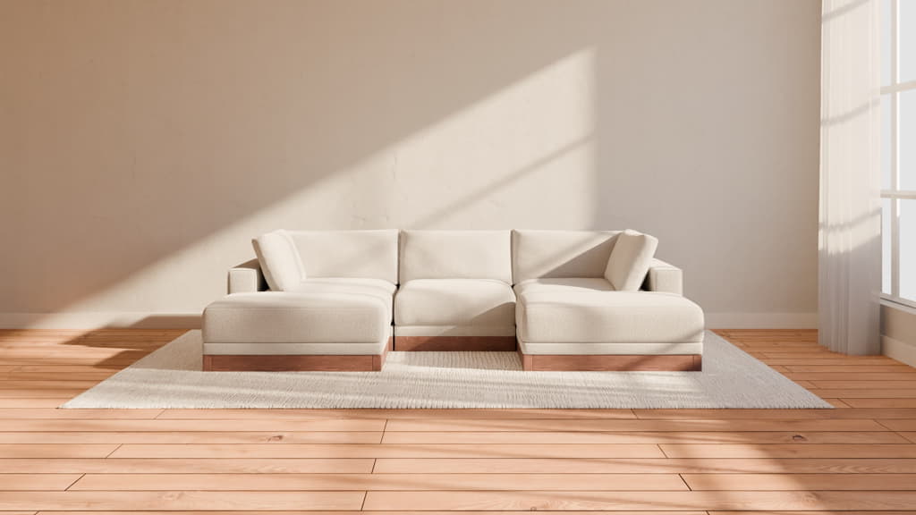 Landon Modular 5 Seater Open Ends U Sectional