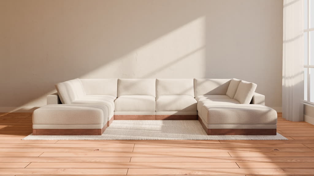 Landon Modular 8 Seater Open Ends U Sectional