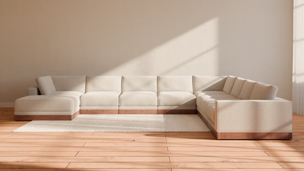 Landon Modular 9 Seater Open End U Sectional