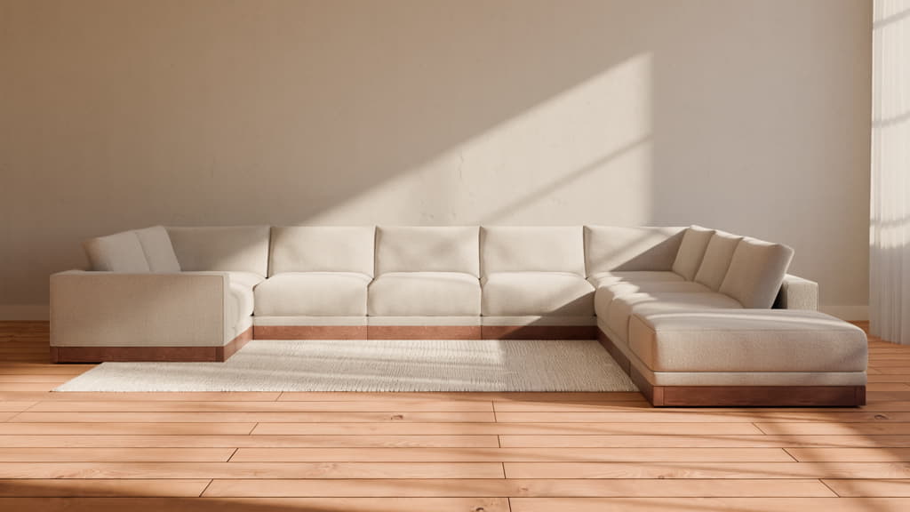 Landon Modular 9 Seater Open End U Sectional