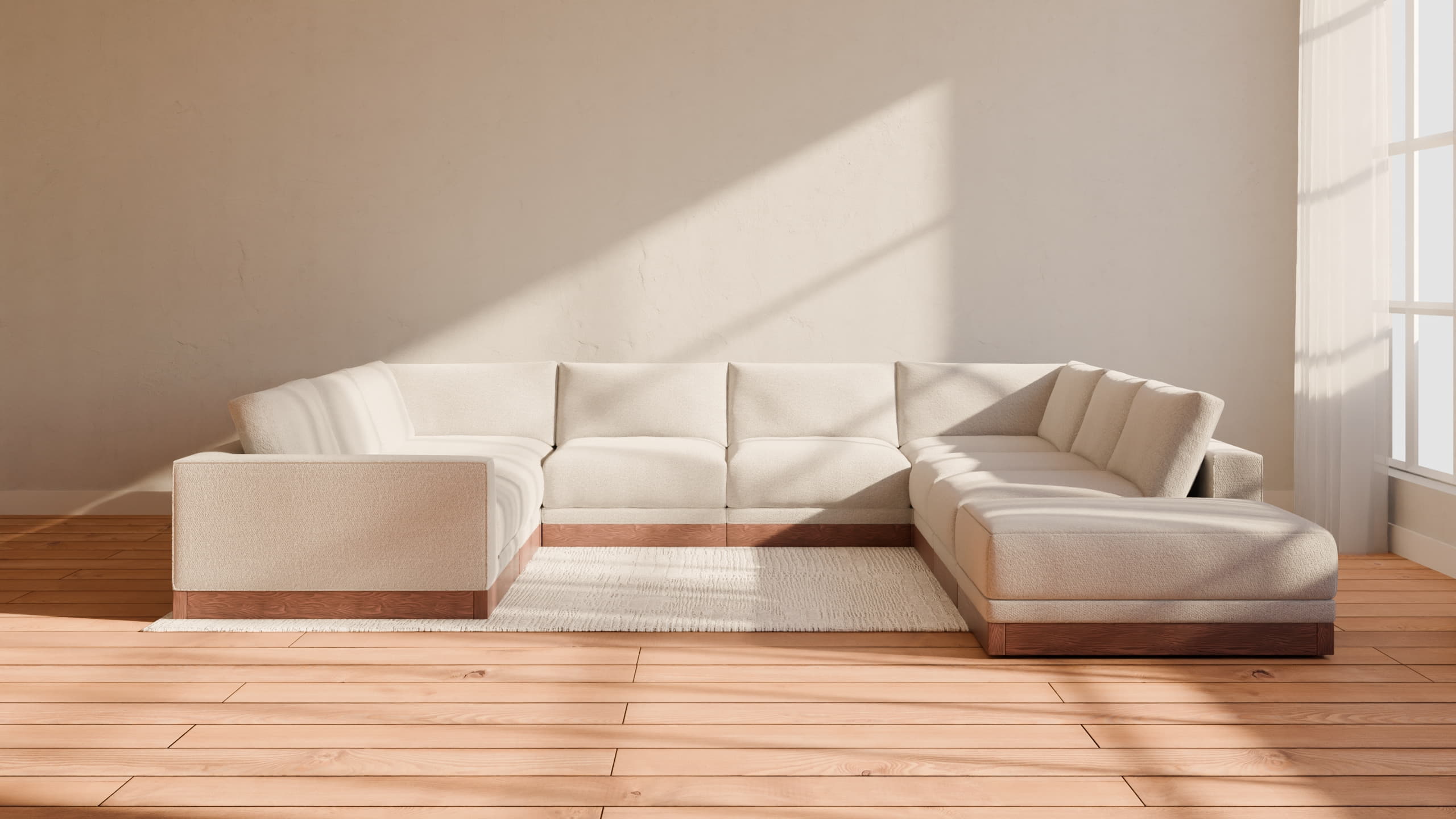 Landon Modular 9 Seater Open End U Sectional 3 furniture gallery 1