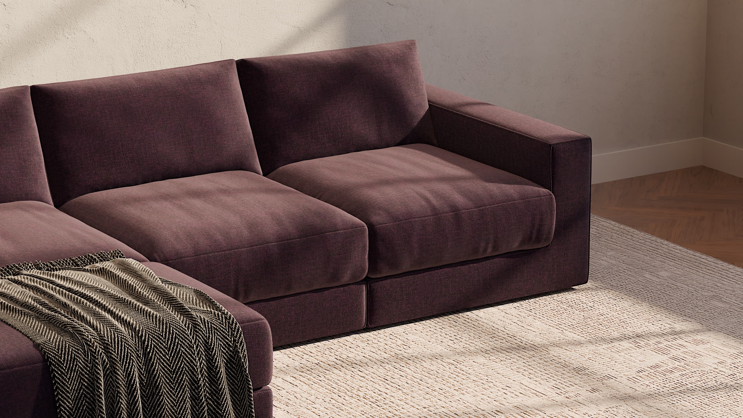 Landon Modular 4 Seater Corner Sectional no legs 4