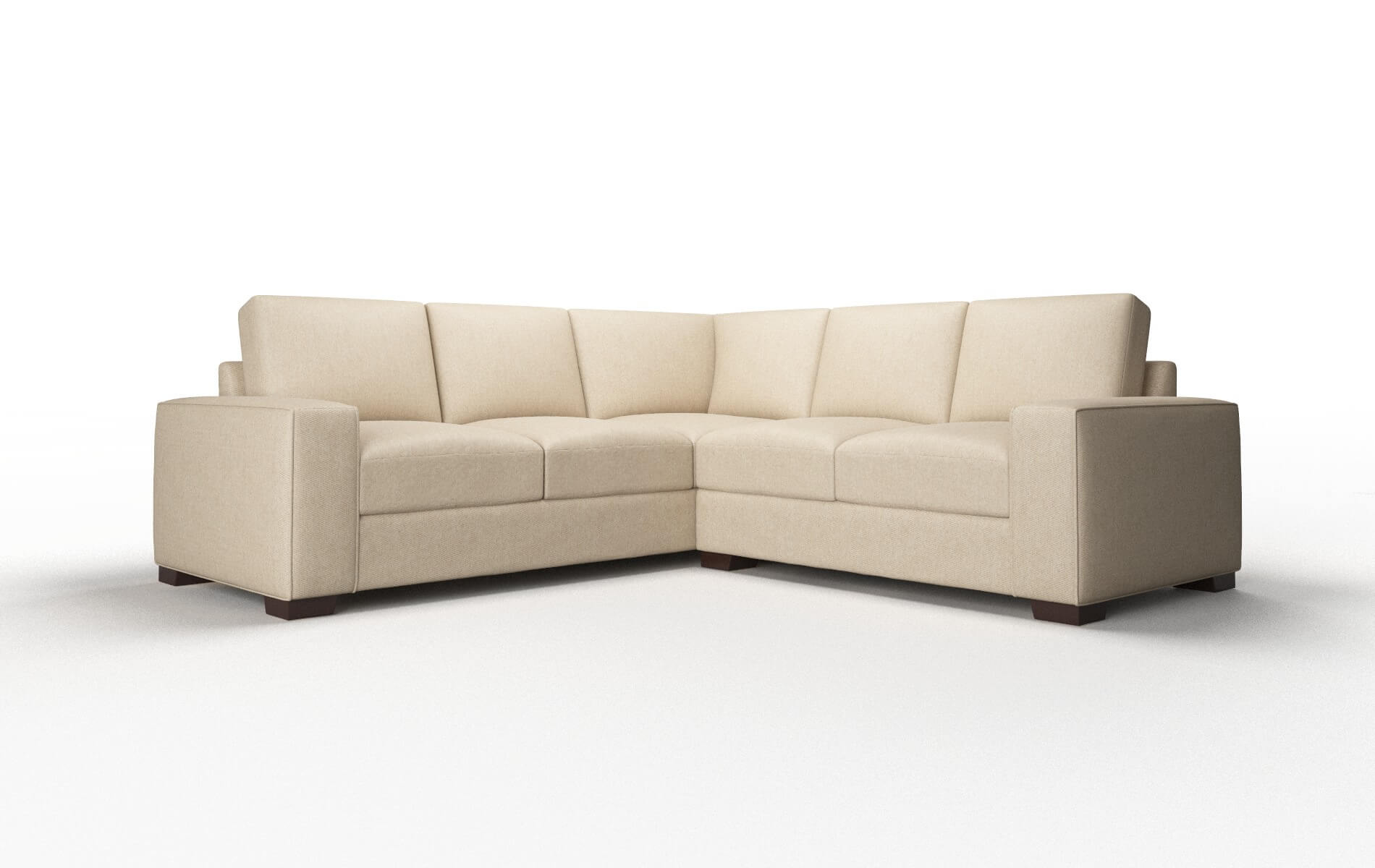 Monaco Avenger Burlap Sectional espresso legs 1