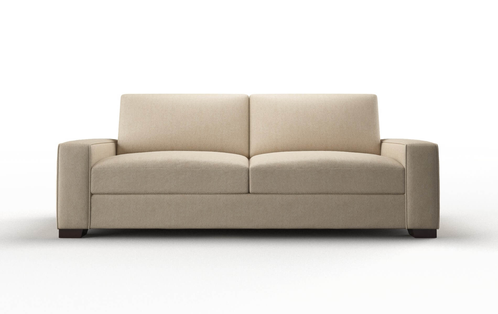 Monaco Avenger Burlap Sofa espresso legs 1