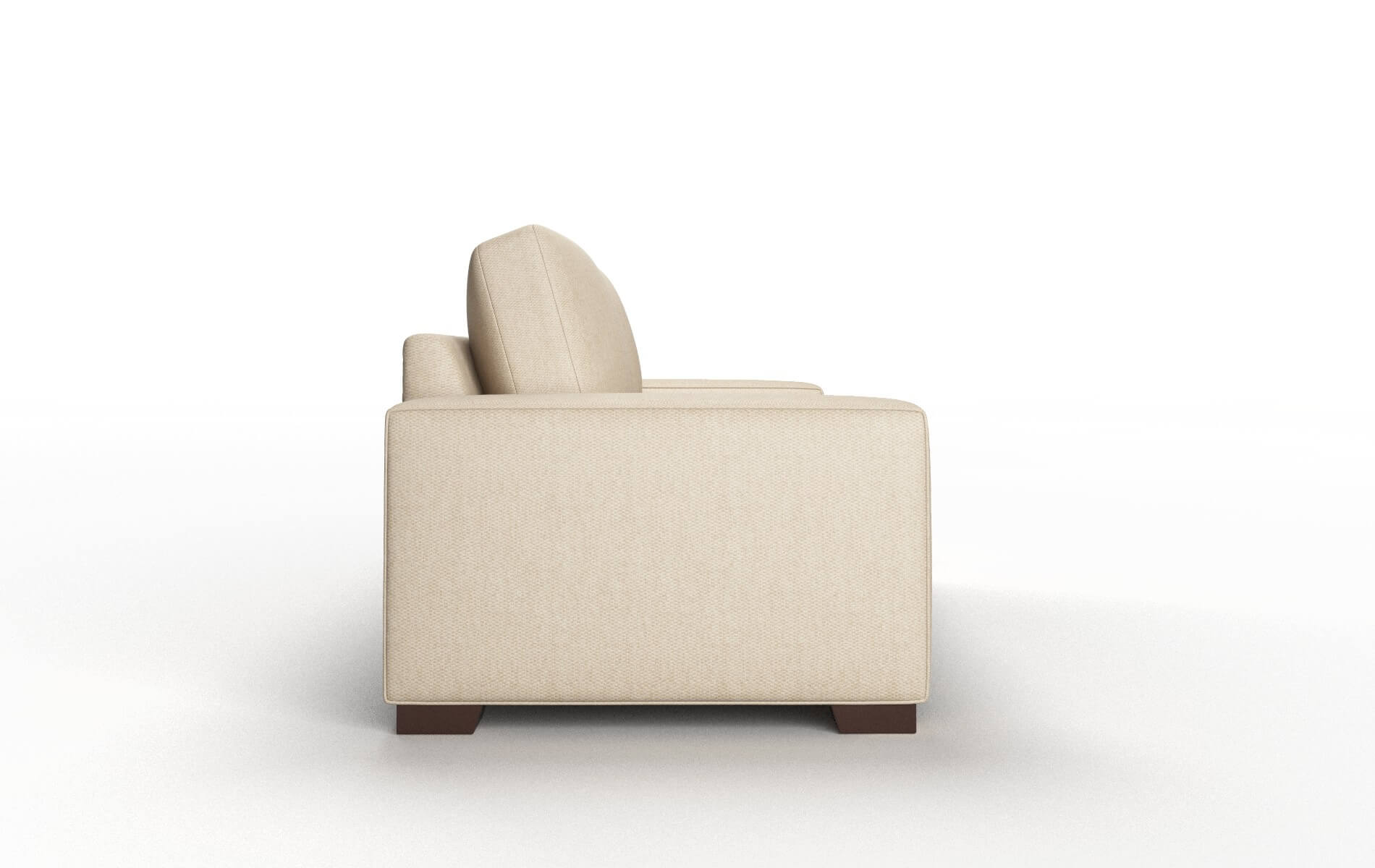 Monaco Avenger Burlap Sofa espresso legs 3