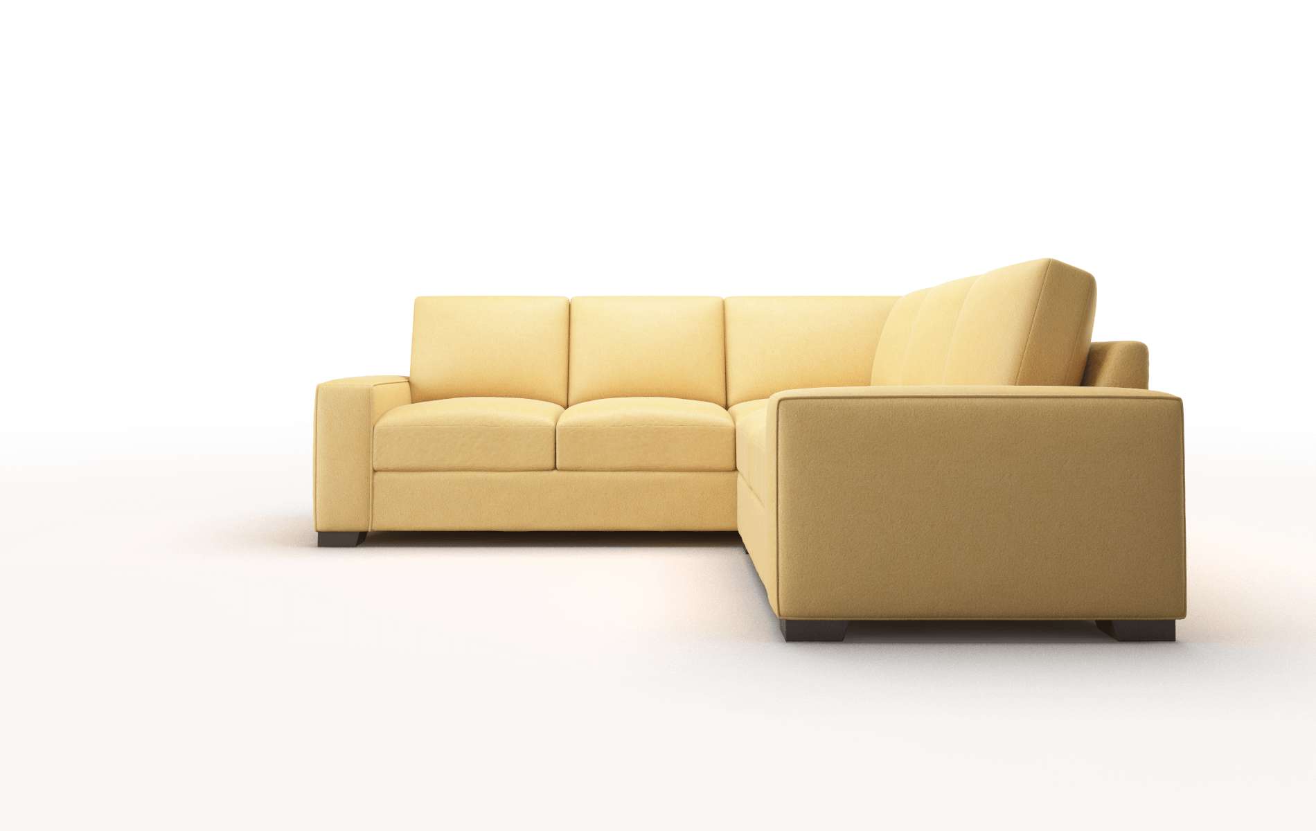 Monaco Bella Amber Sectional espresso legs 5