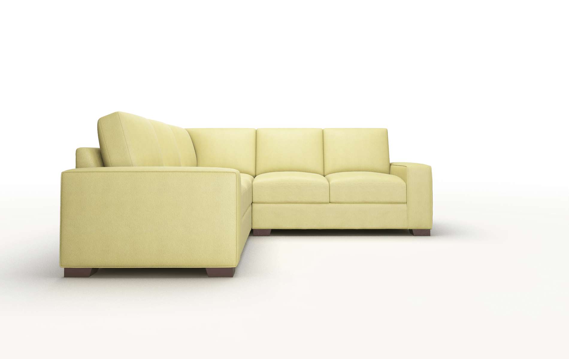 Monaco Bella Apple Sectional espresso legs 2