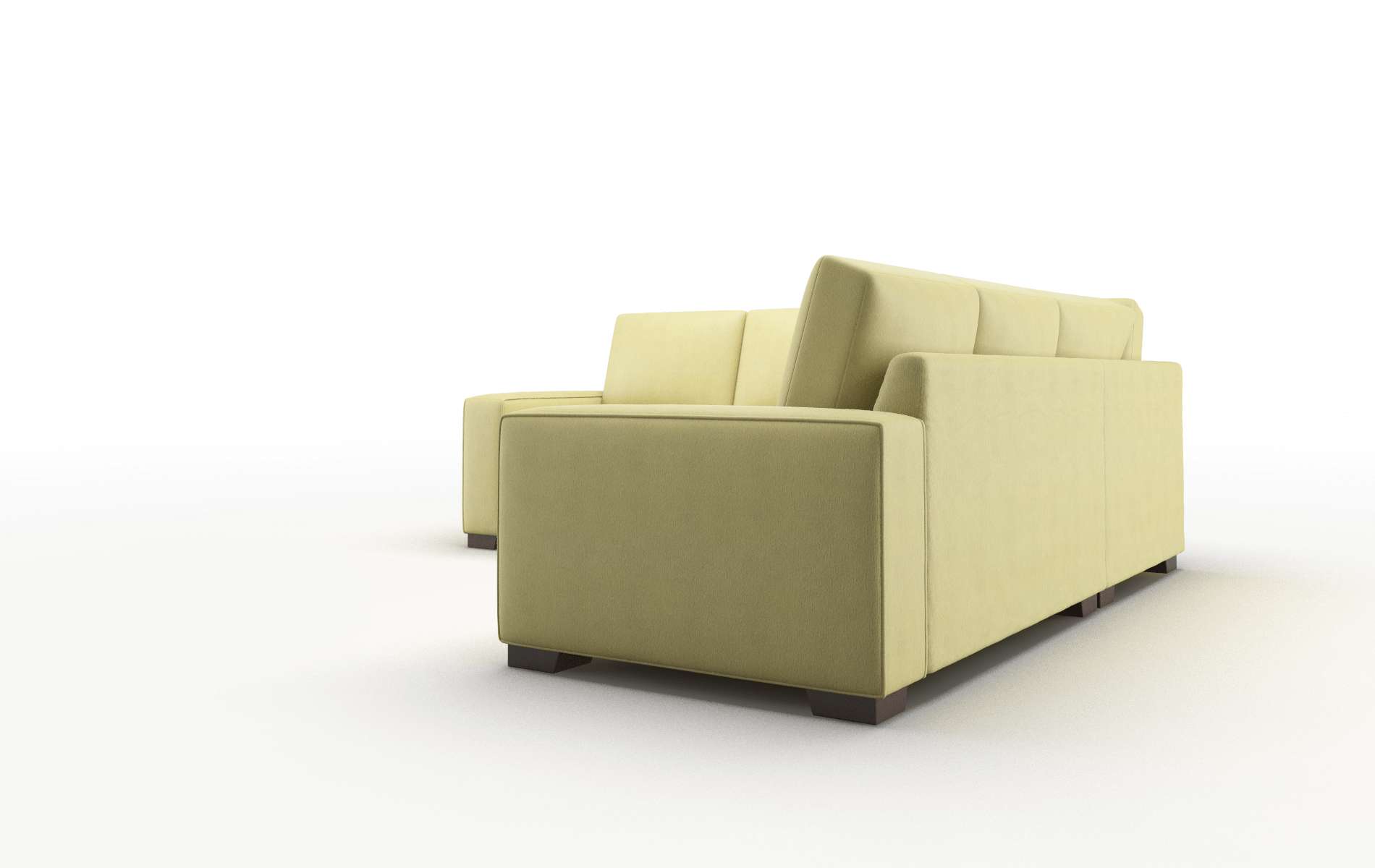 Monaco Bella Apple Sectional espresso legs 4
