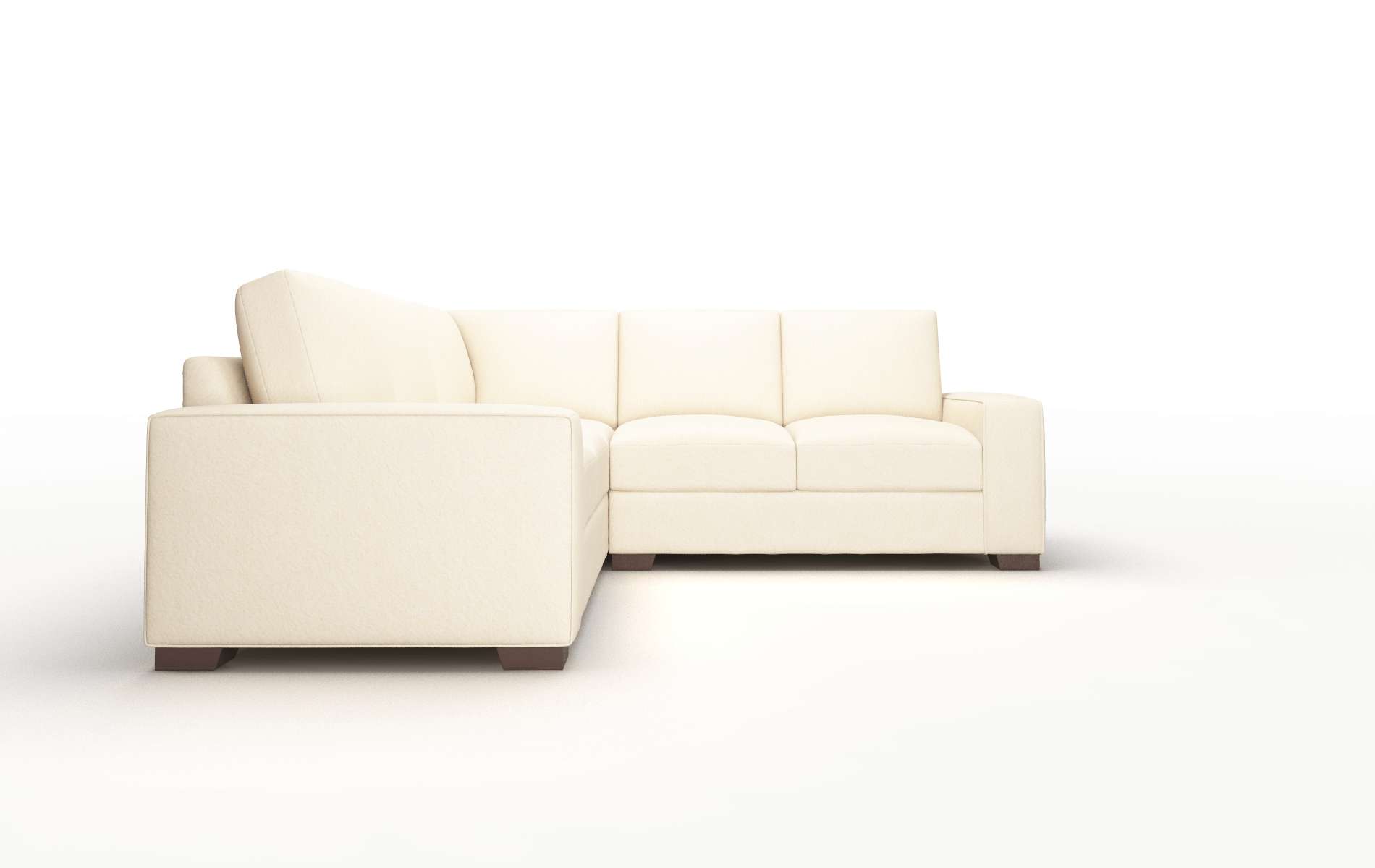 Monaco Bella Buckwheat Sectional espresso legs 2