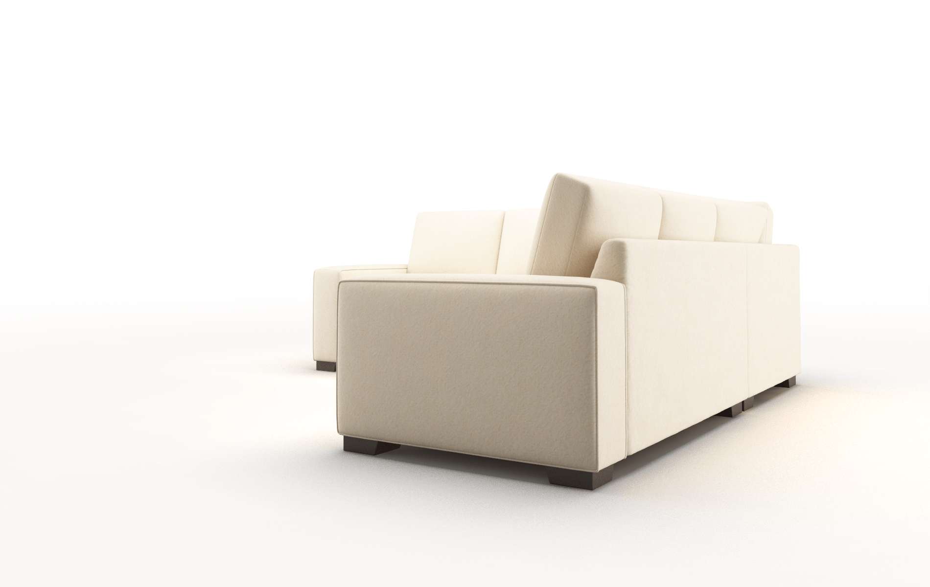 Monaco Bella Buckwheat Sectional espresso legs 4