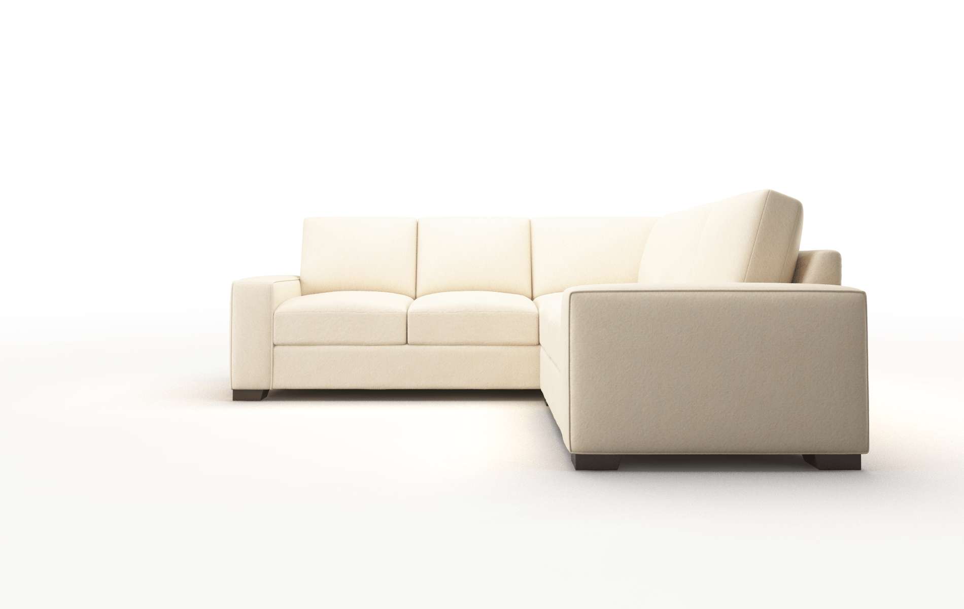 Monaco Bella Buckwheat Sectional espresso legs 5