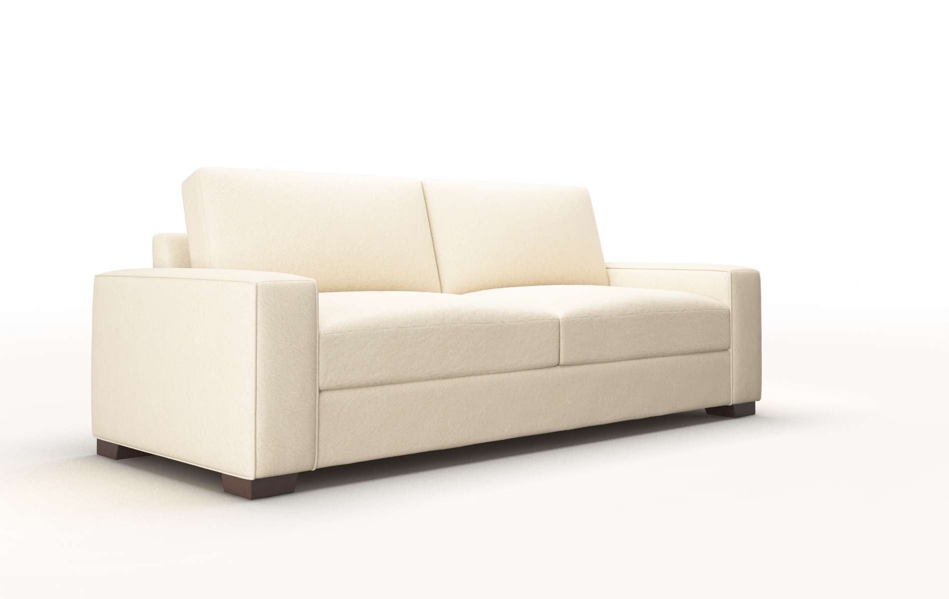 Monaco Bella Buckwheat Sofa espresso legs 2