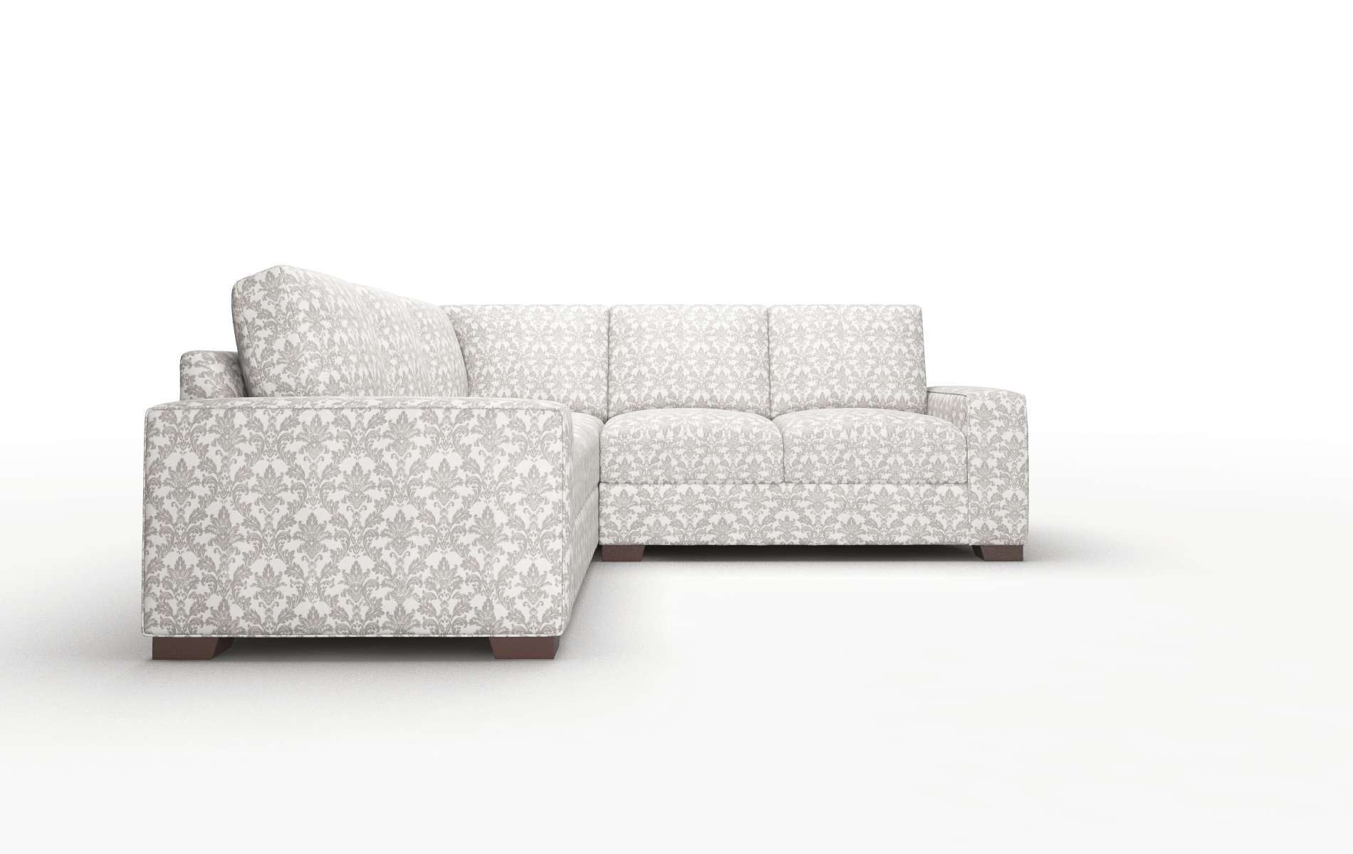 Monaco Bergamo Dove Sectional espresso legs 2