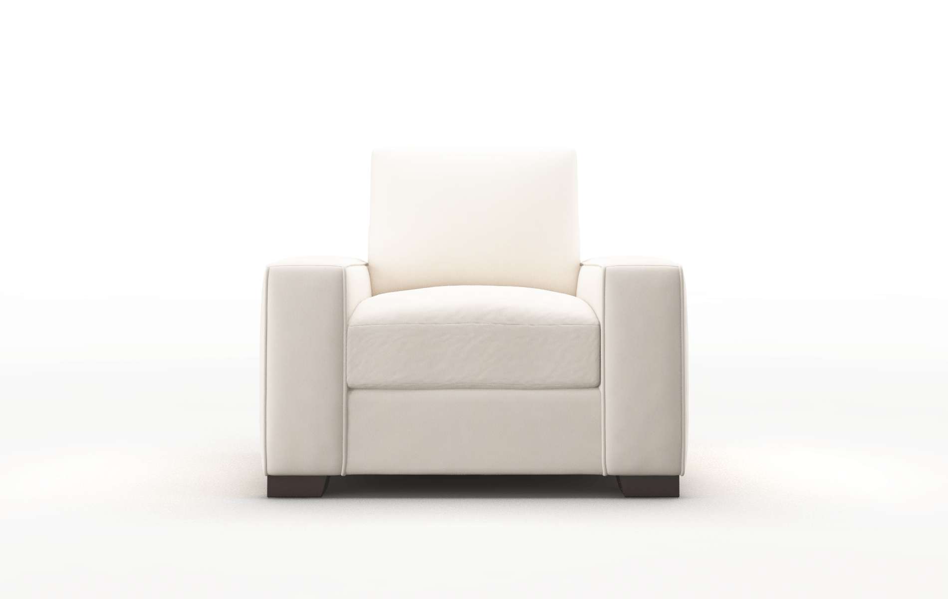 Monaco Blanche milky Chair Espresso Legs  1