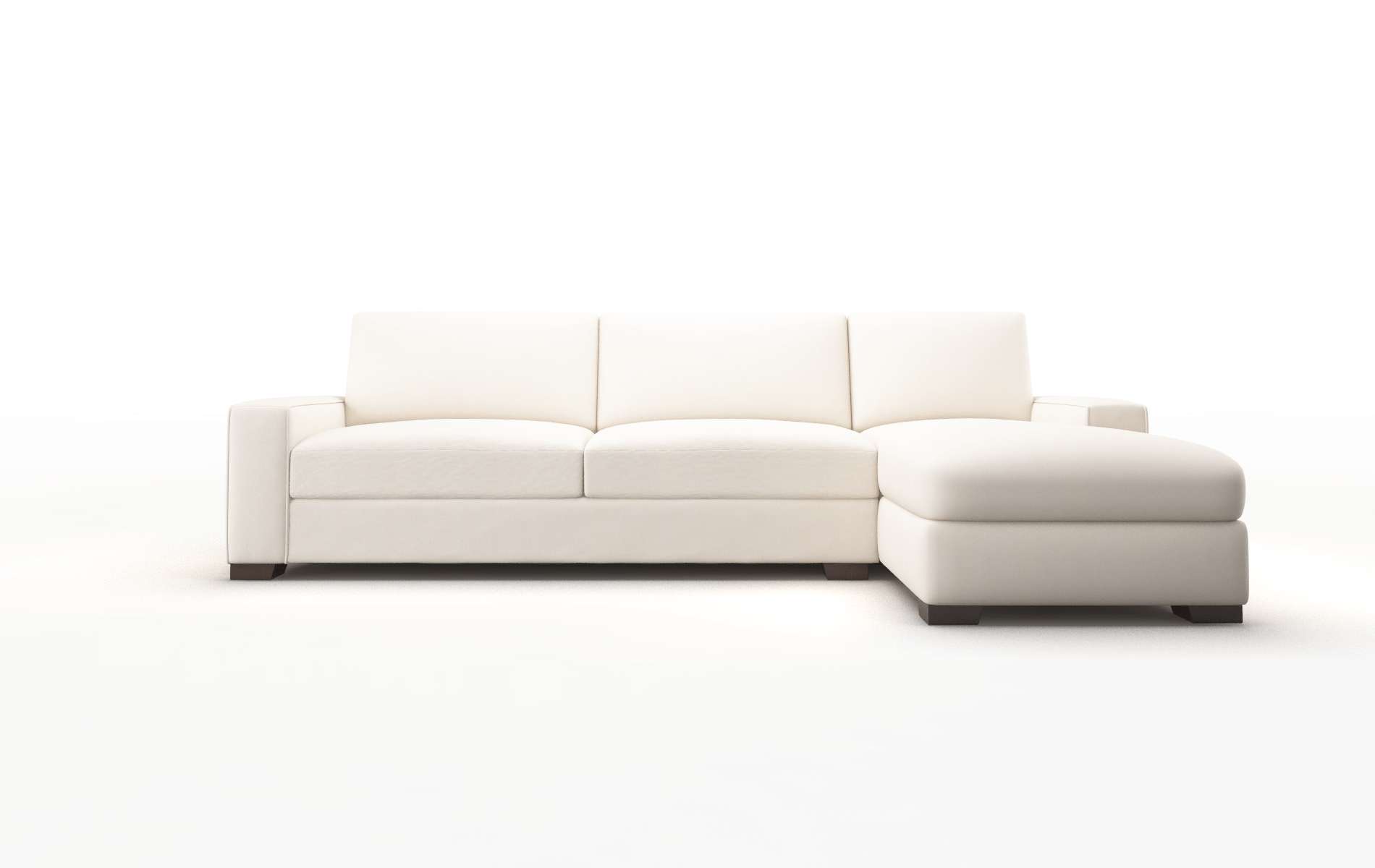 Monaco Blanche milky Panel Espresso Legs  1