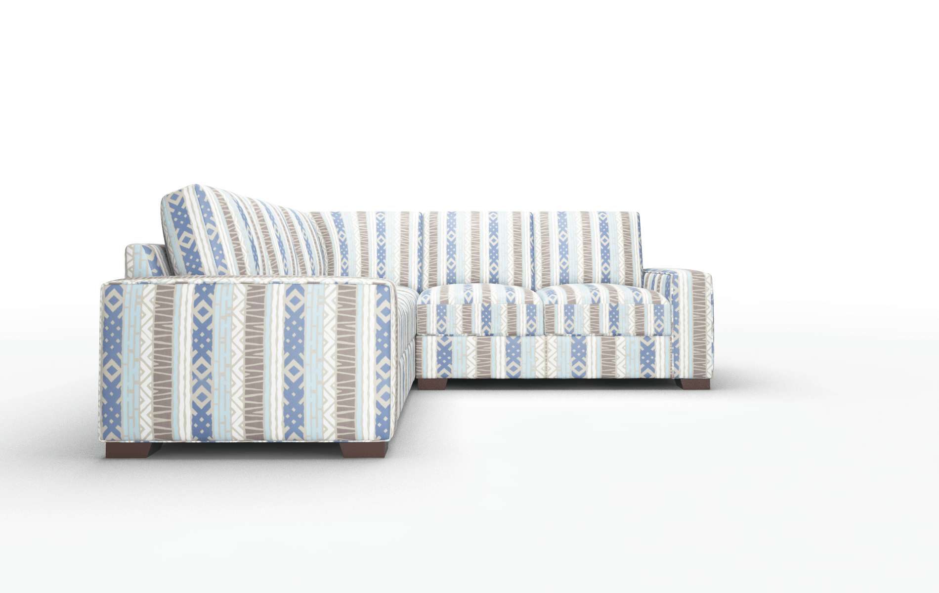 Monaco Bodhi Indigo Sectional espresso legs 2