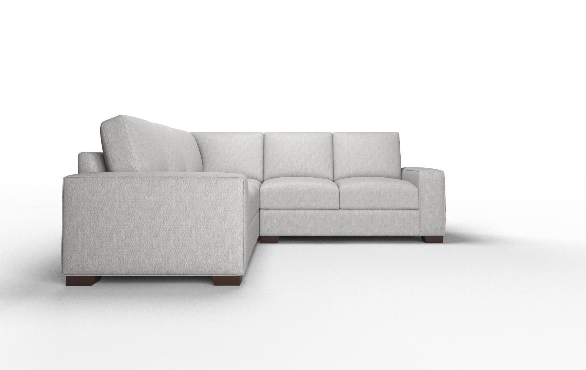 Monaco Bungalow Graphite Sectional espresso legs 2