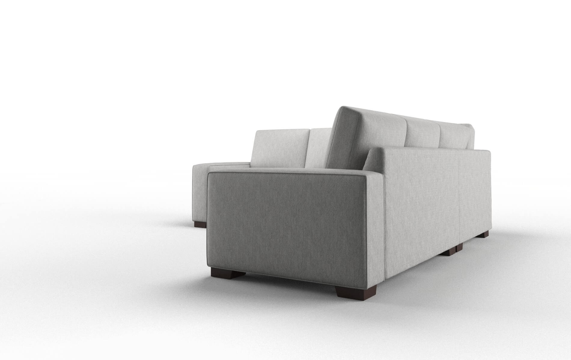 Monaco Bungalow Graphite Sectional espresso legs 4