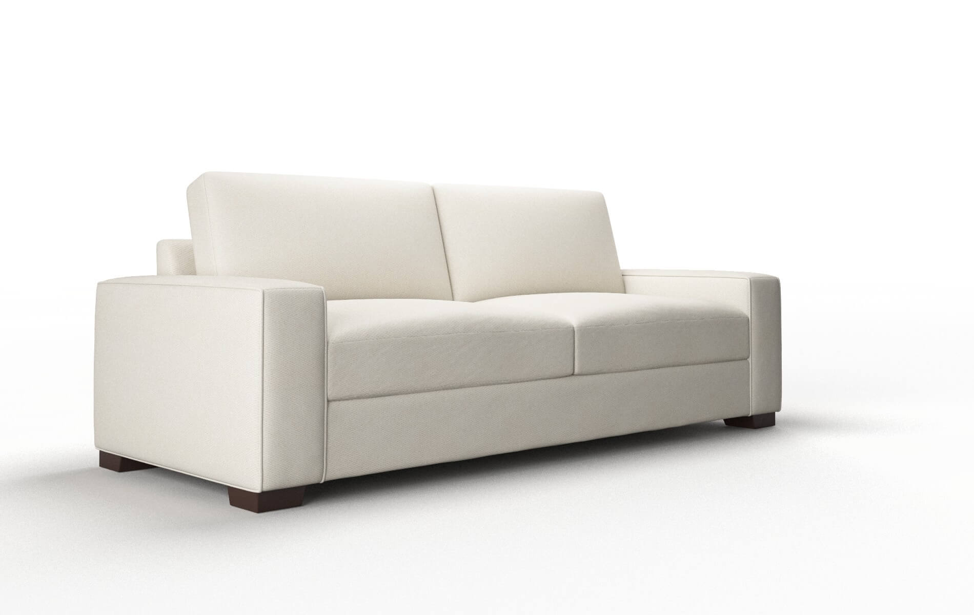 Monaco Bungalow Ivory Sofa espresso legs 2