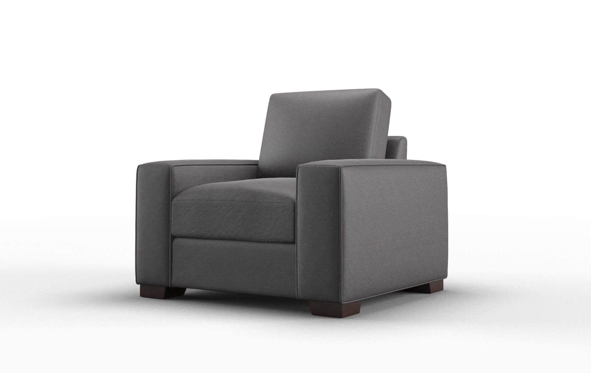 Monaco Catalina Charcoal Chair espresso legs 4