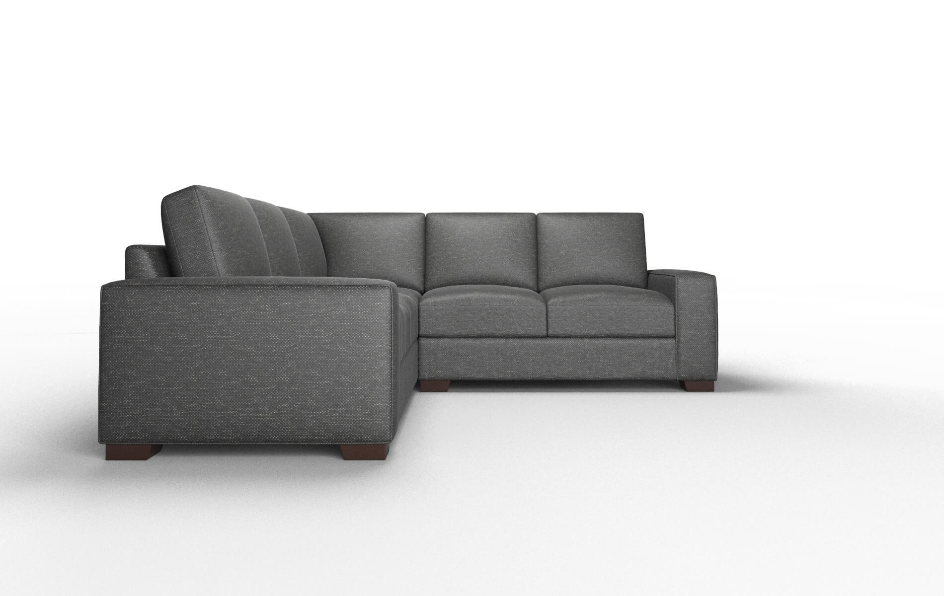 Monaco Chance Denim Sectional espresso legs 2