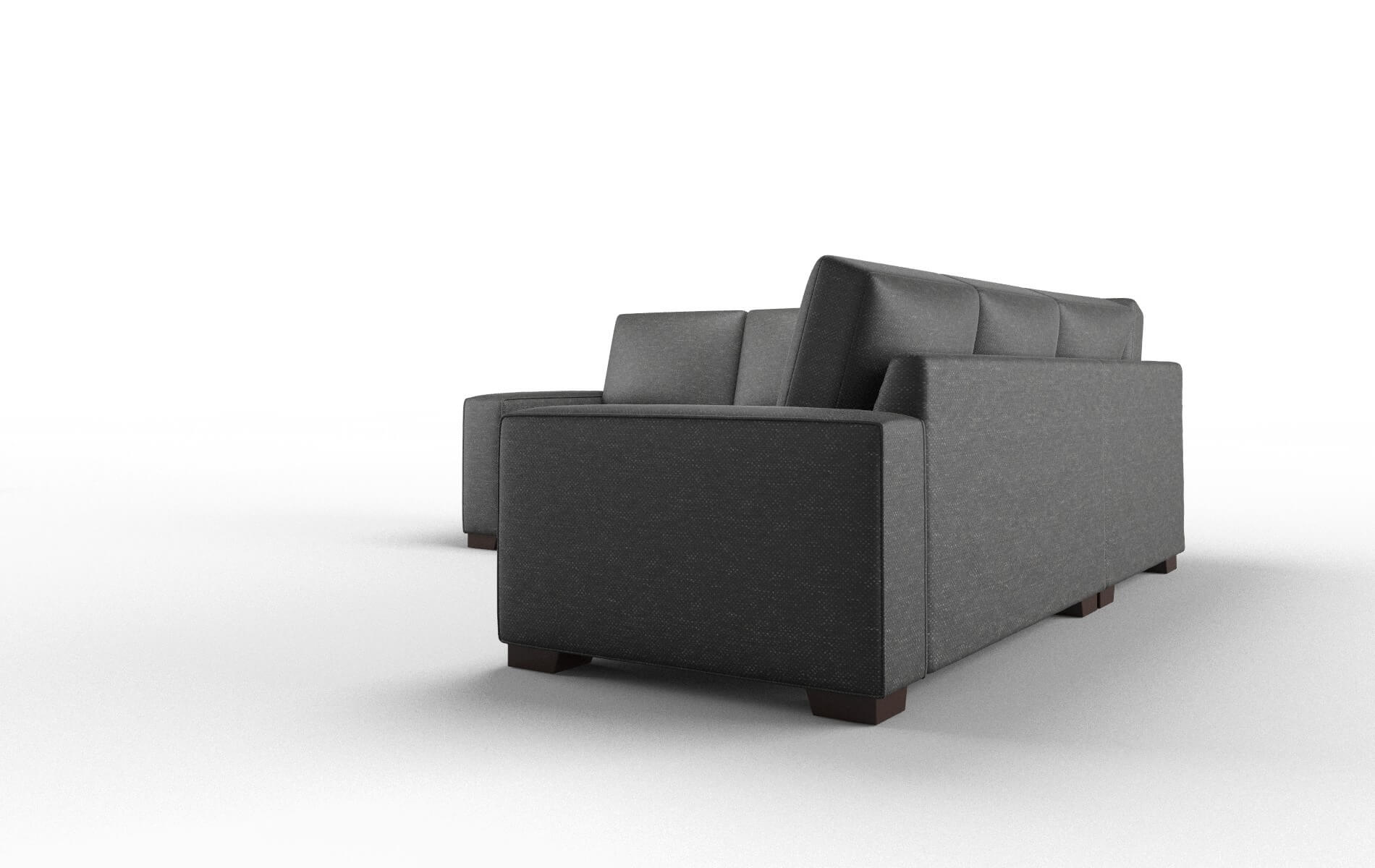 Monaco Chance Denim Sectional espresso legs 4