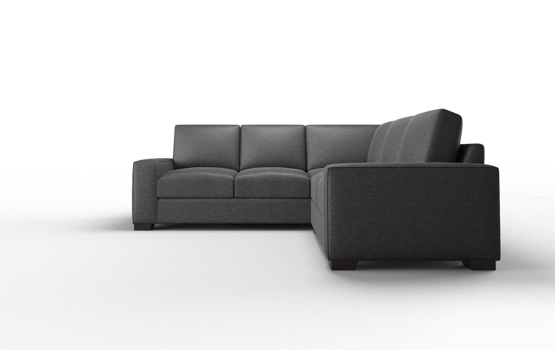 Monaco Chance Denim Sectional espresso legs 5