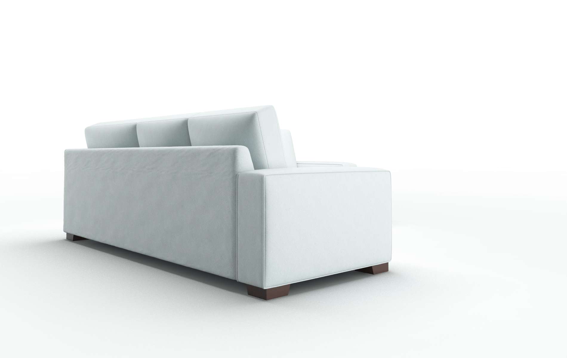 Monaco Clyde Cornflower Sectional espresso legs 3