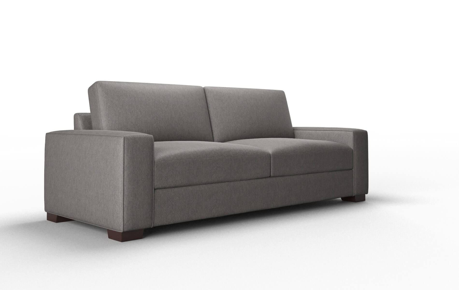 Monaco Cosmo Charcoal Sofa espresso legs 2