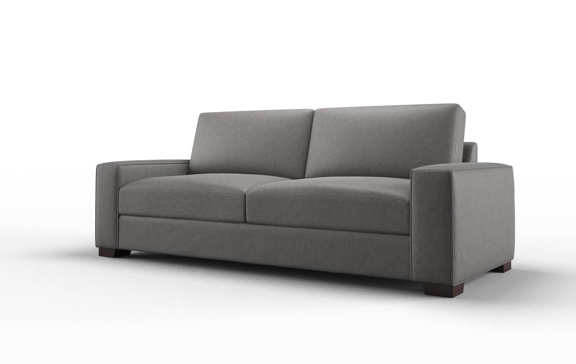 Monaco Cosmo Charcoal Sofa espresso legs 4