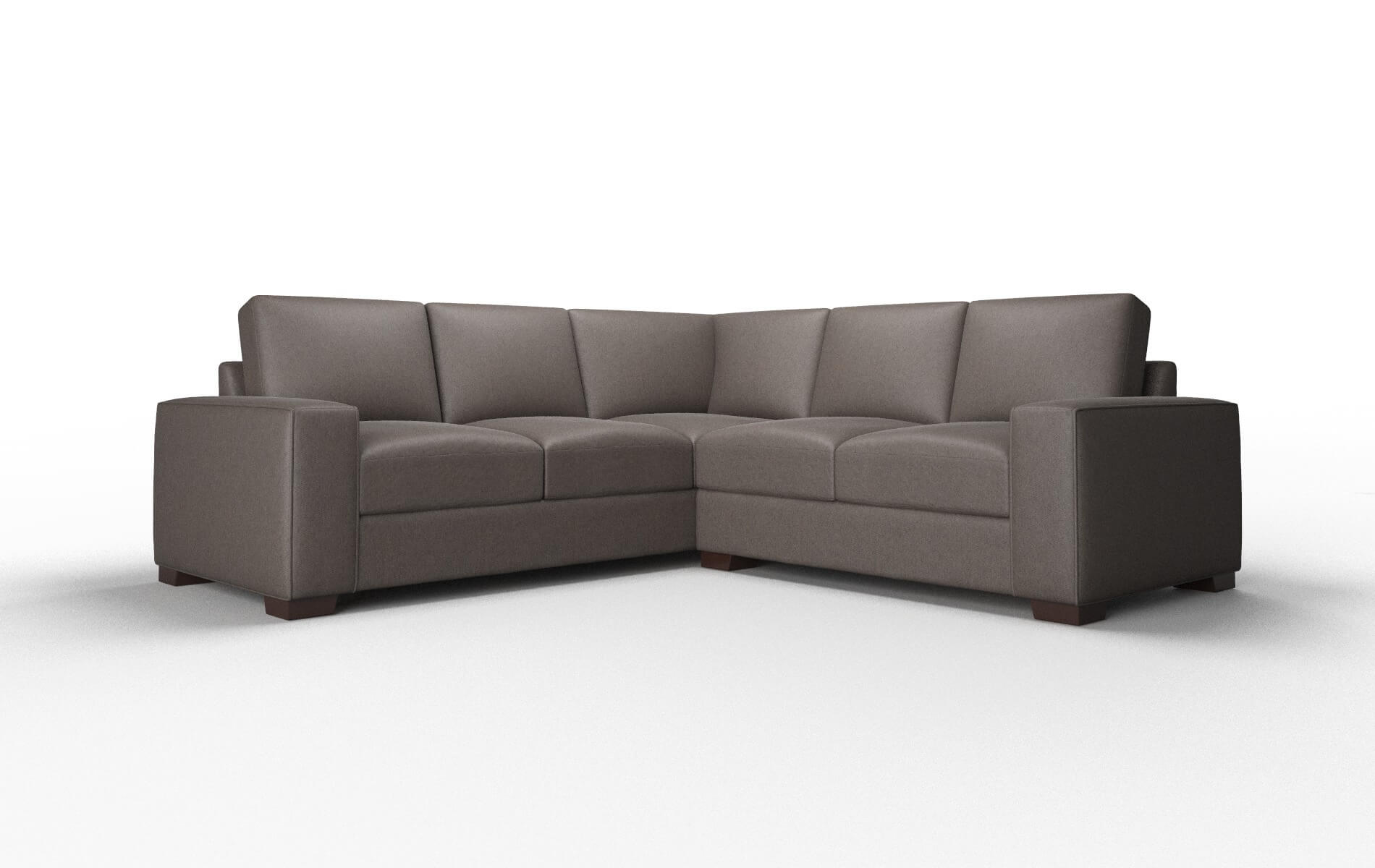 Monaco Cosmo Chocolate Sectional espresso legs 1