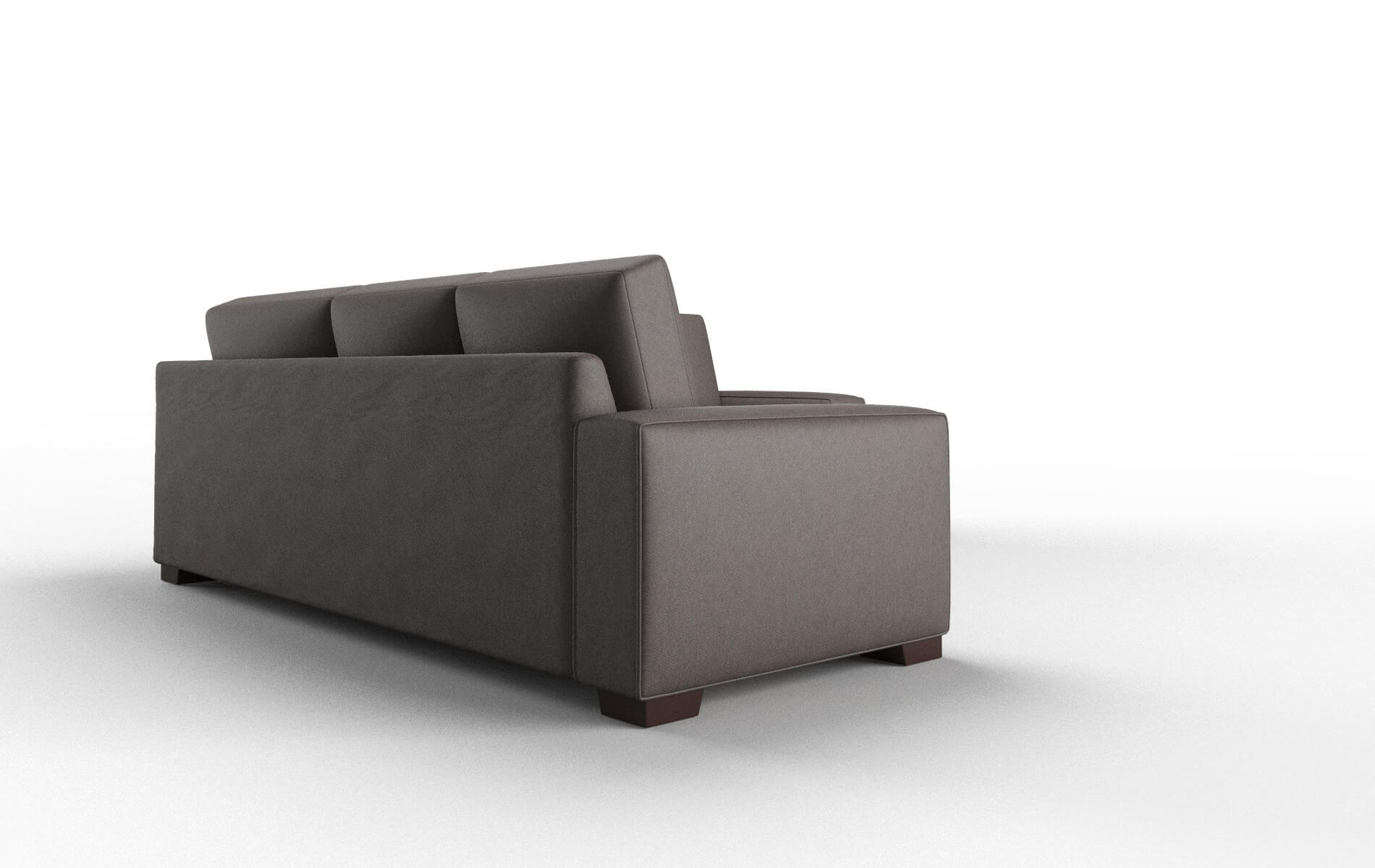 Monaco Cosmo Chocolate Sectional espresso legs 3