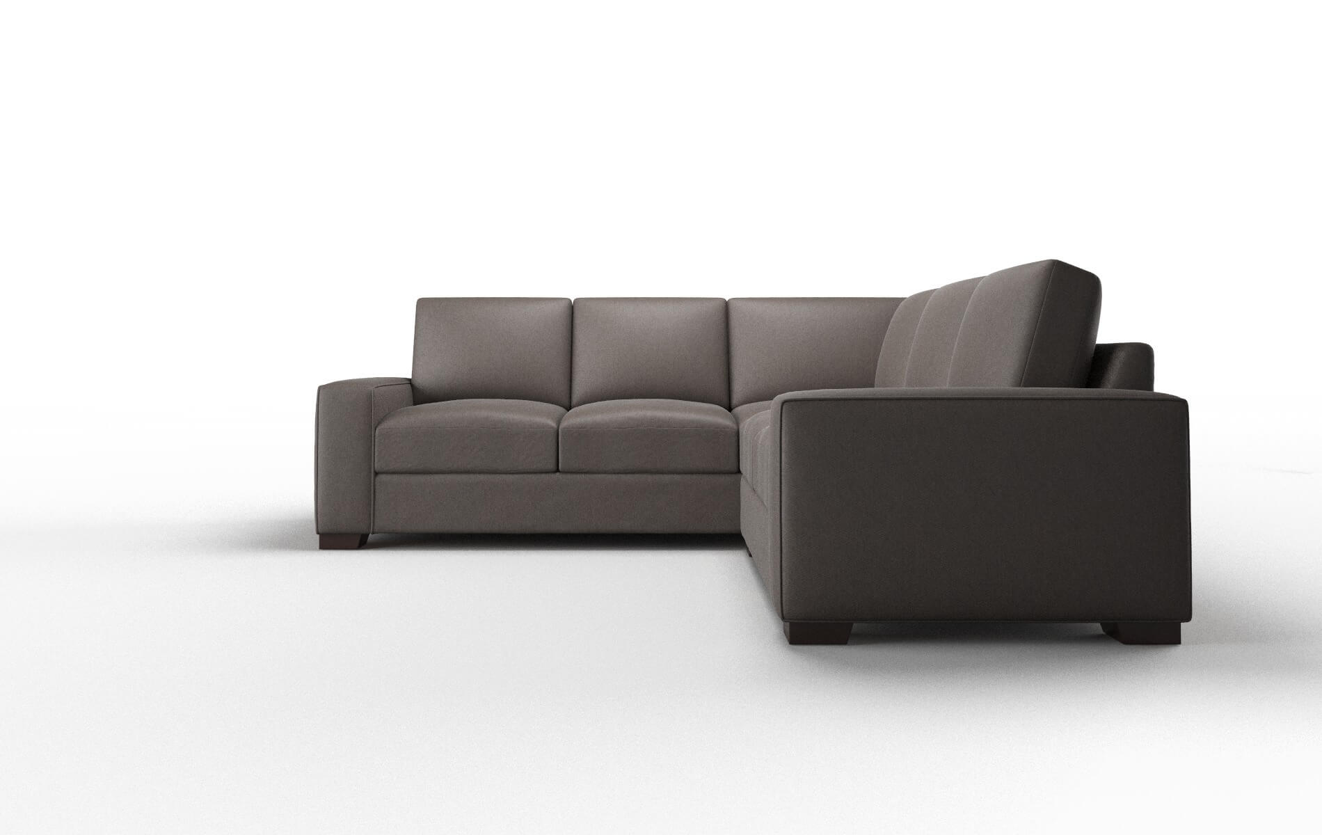 Monaco Cosmo Chocolate Sectional espresso legs 5