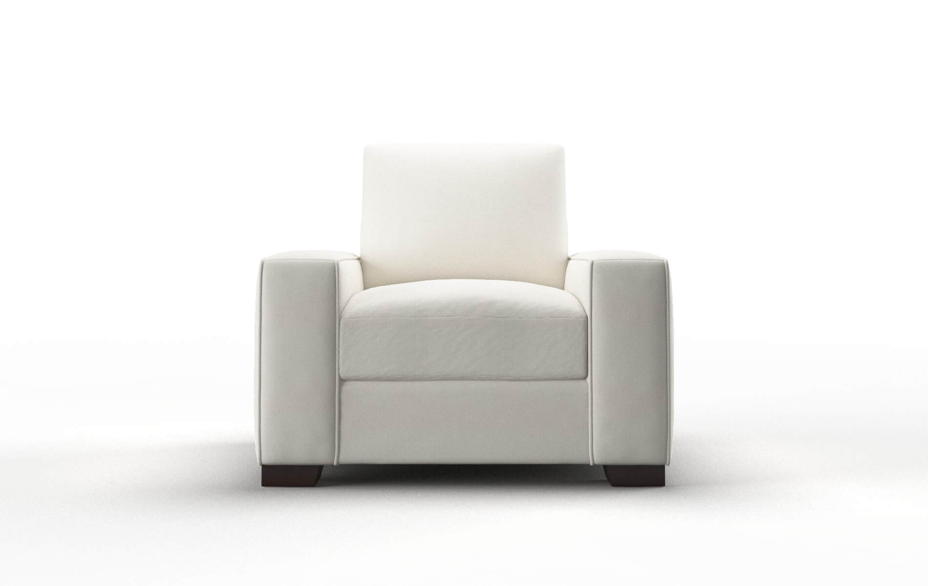 Monaco Cosmo ivory Chair Espresso Legs  1