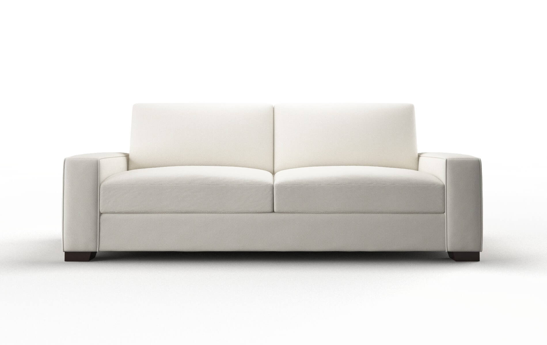 Monaco Cosmo Ivory Sofa espresso legs 1