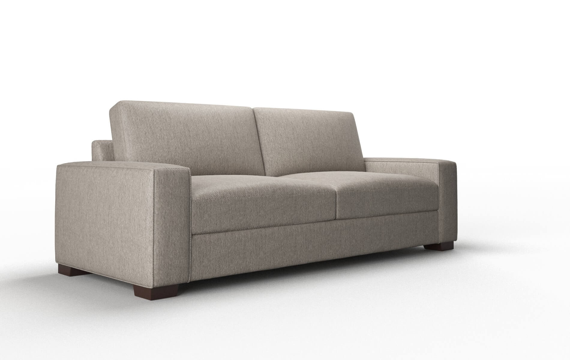Monaco Cosmo Taupe Sofa espresso legs 2